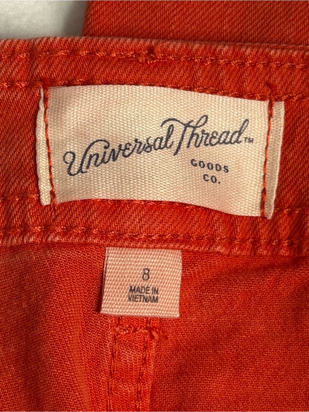 Universal Thread Red High Rise Sailor Wide Leg Pants Size 8 NWT Cotton Blend - Picture 5 of 12